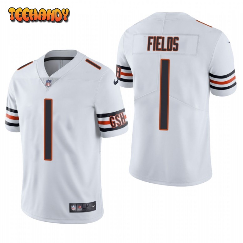 Chicago Bears Justin Fields White Limited Jersey