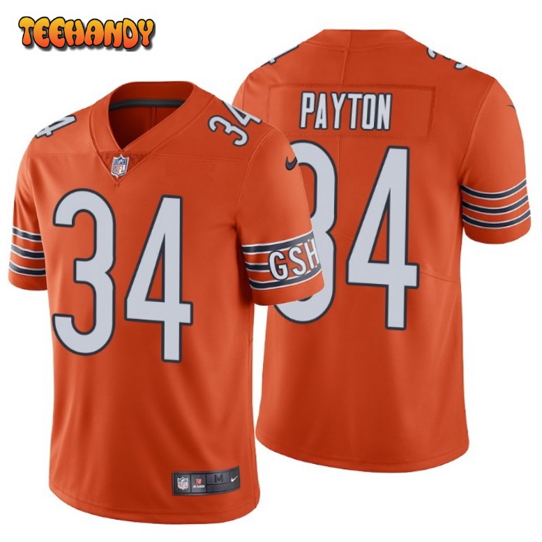 Chicago Bears Walter Payton Orange Limited Jersey