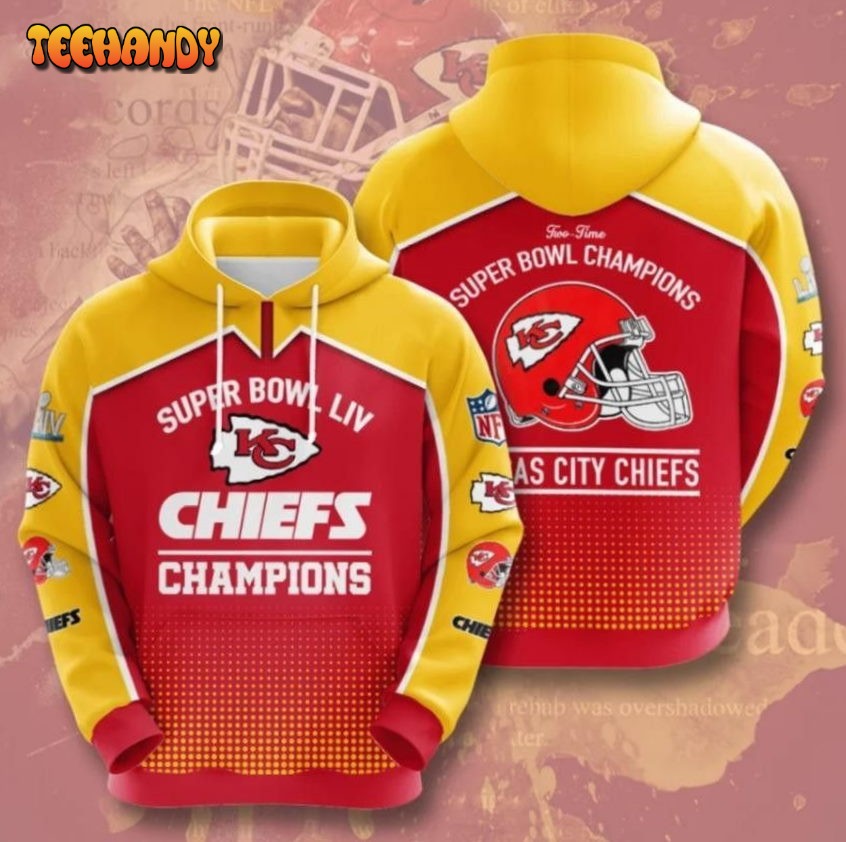 CHIEFS SUPERBOWL LIV CHAMPIONS 2020 3D Hoodie For Men For Women