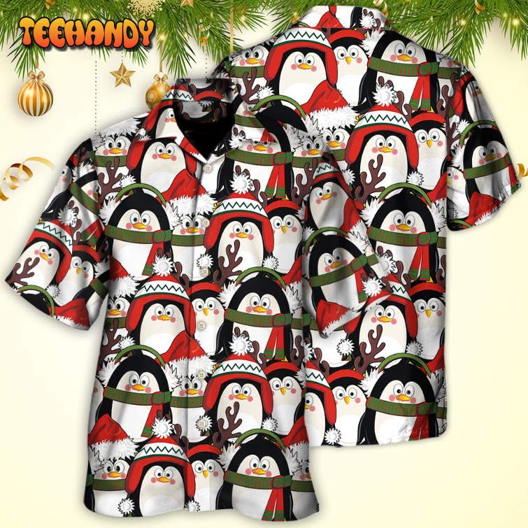 Christmas Penguin Cute Christmas Holiday Hawaiian Shirt