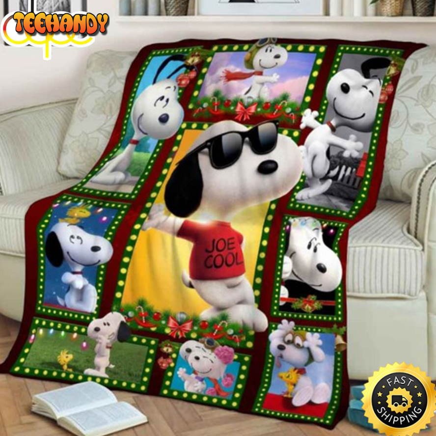 Christmas Snoopy 3D Full Printing Snoopy Blanket Christmas