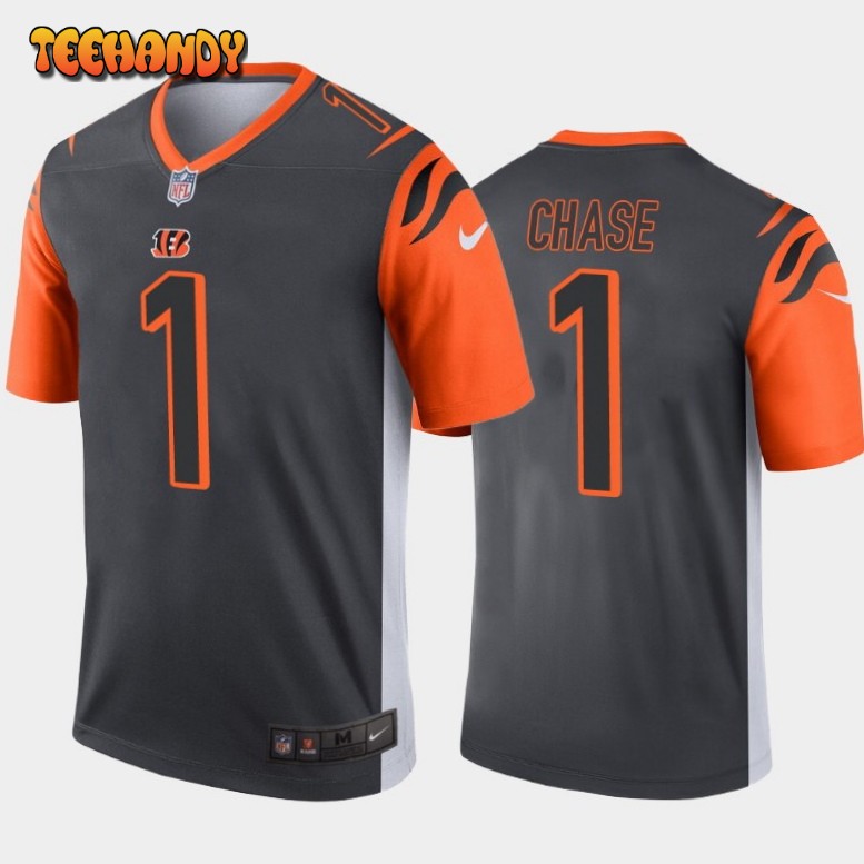 Cincinnati Bengals Ja’Marr Chase Silver Inverted Limited Jersey