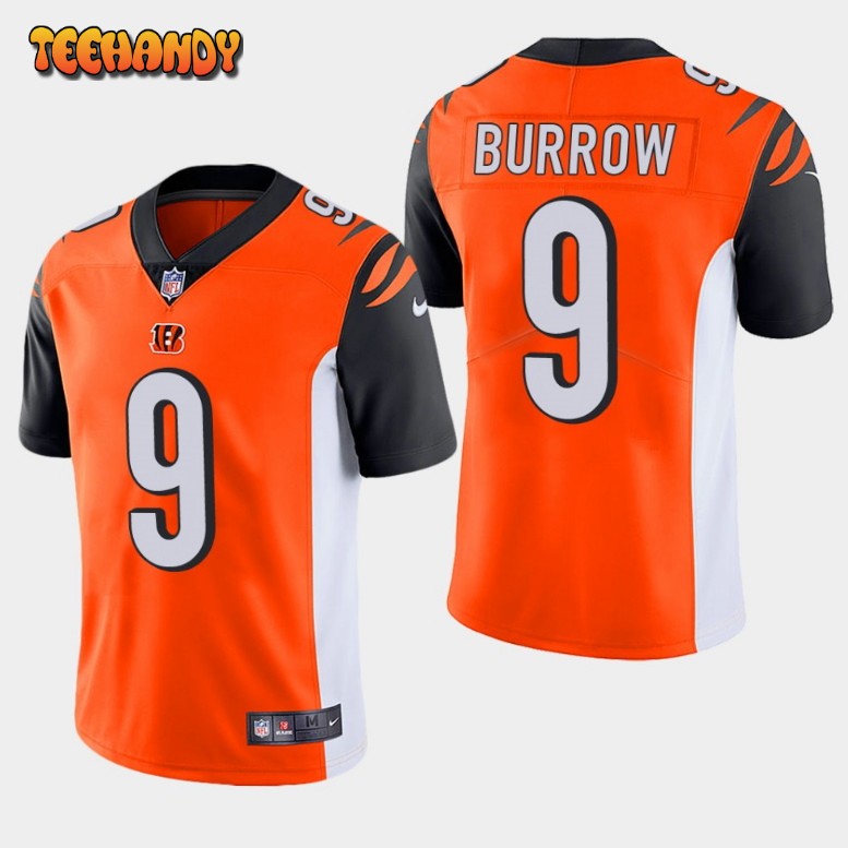 Cincinnati Bengals Joe Burrow Orange Limited Jersey