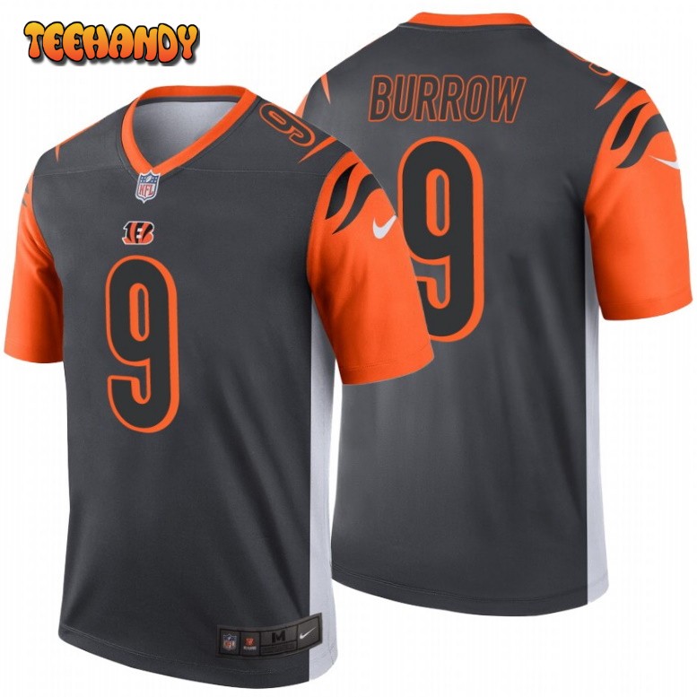 Cincinnati Bengals Joe Burrow Silver Inverted Limited Jersey