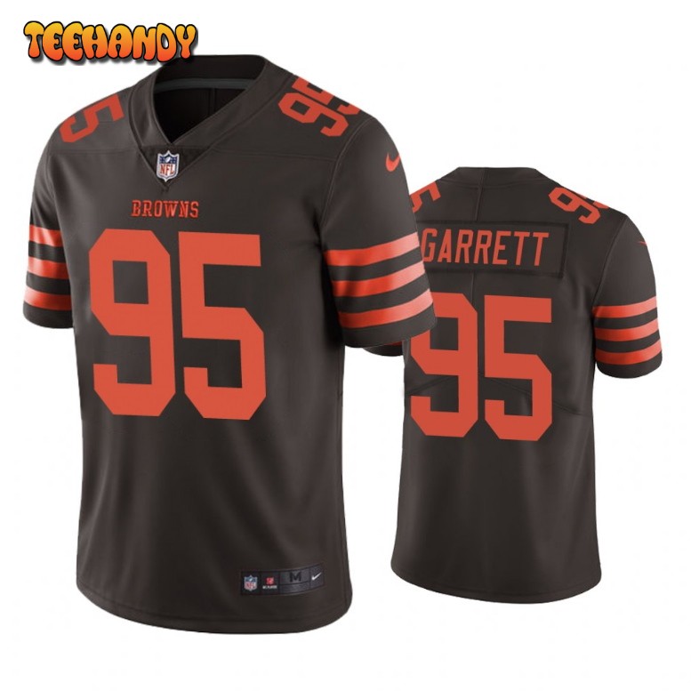 Cleveland Browns Myles Garrett Brown Color Rush Limited Jersey