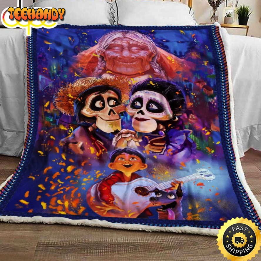 Coco Movie Disney Blanket Gift For Fans Movie Disney