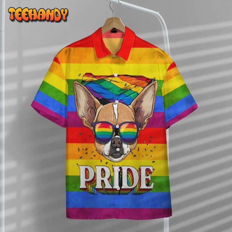 Colorful Pride Shirt For Transgender, Awesome Background Hawaiian Shirt