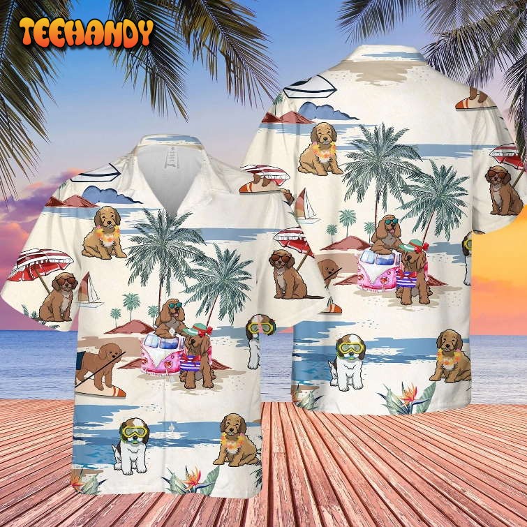 Cookapoo Summer Beach Hawaiian Shirt, Cool Dog Breed In Hawaiian Shirts