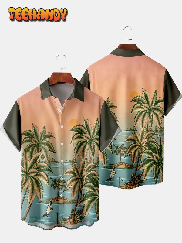 Cool Gradient Hawaiian Shirt, Aloha Vibe Hawaii Shirt, Beach Hawaiian Shirt