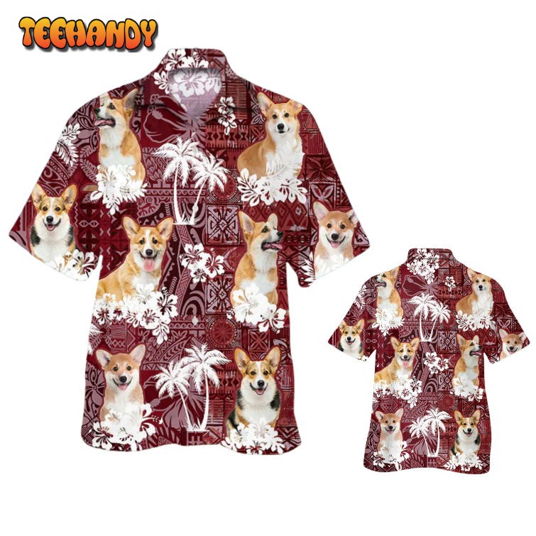 Corgi Hawaiian Shirt, Hawaiian Shirt For Dog Mom