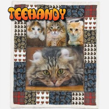 Cute American Curl Cat Pet Lover 3D Customized Quilt Blanket