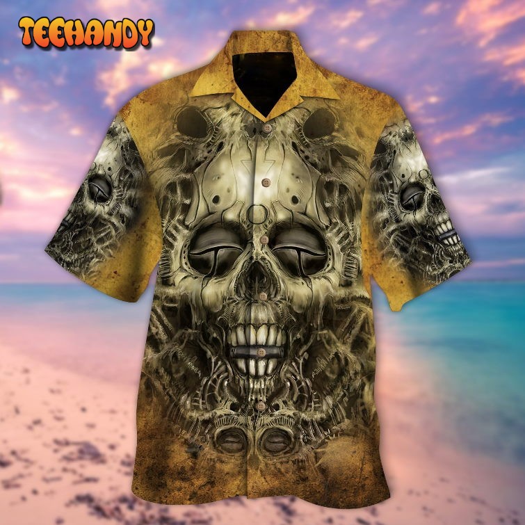 Cute Skull 3D Hawaiian Shirt Short Sleeve, Best Gifts For Skull Lovers