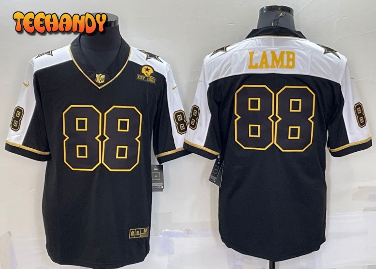 Dallas Cowboys CeeDee Lamb Thanksgiving Black Gold Limited Jersey