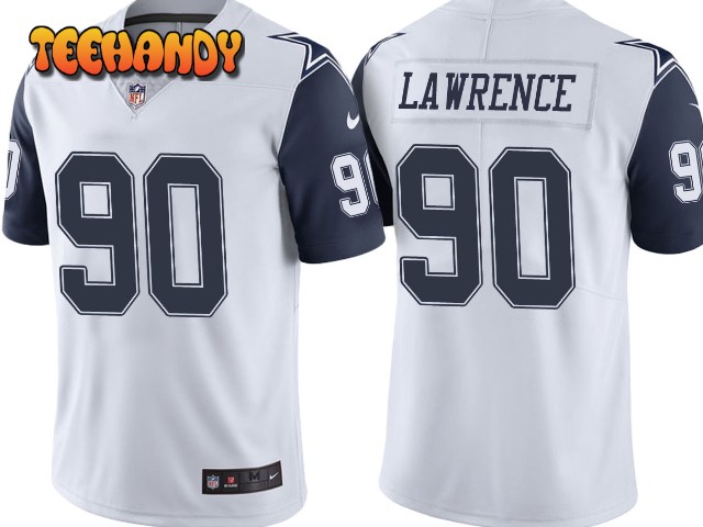 Dallas Cowboys Demarcus Lawrence White Color Rush Limited Jersey