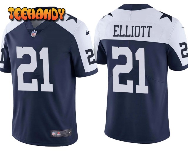 Dallas Cowboys Ezekiel Elliott Navy Alternate Limited Jersey