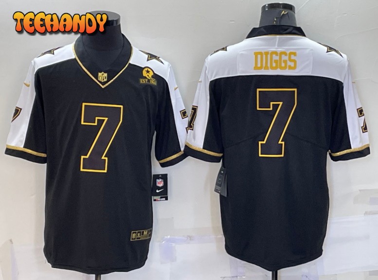 Dallas Cowboys Trevon Diggs Thanksgiving Black Gold Limited Jersey