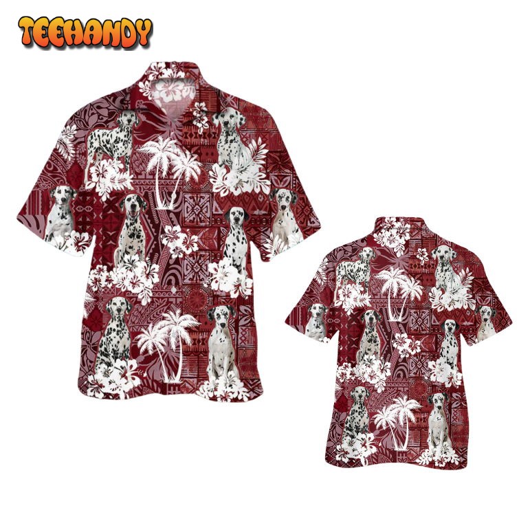 Dalmatian Hawaiian Shirt, Cute Pet Hawaiian Shirt Short Sleeve