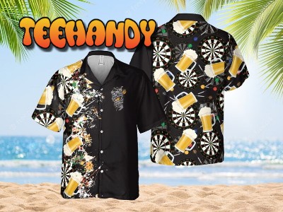 Darts And Beer Hawaiian Shirt, Play Darts And Drink Aloha Shirt