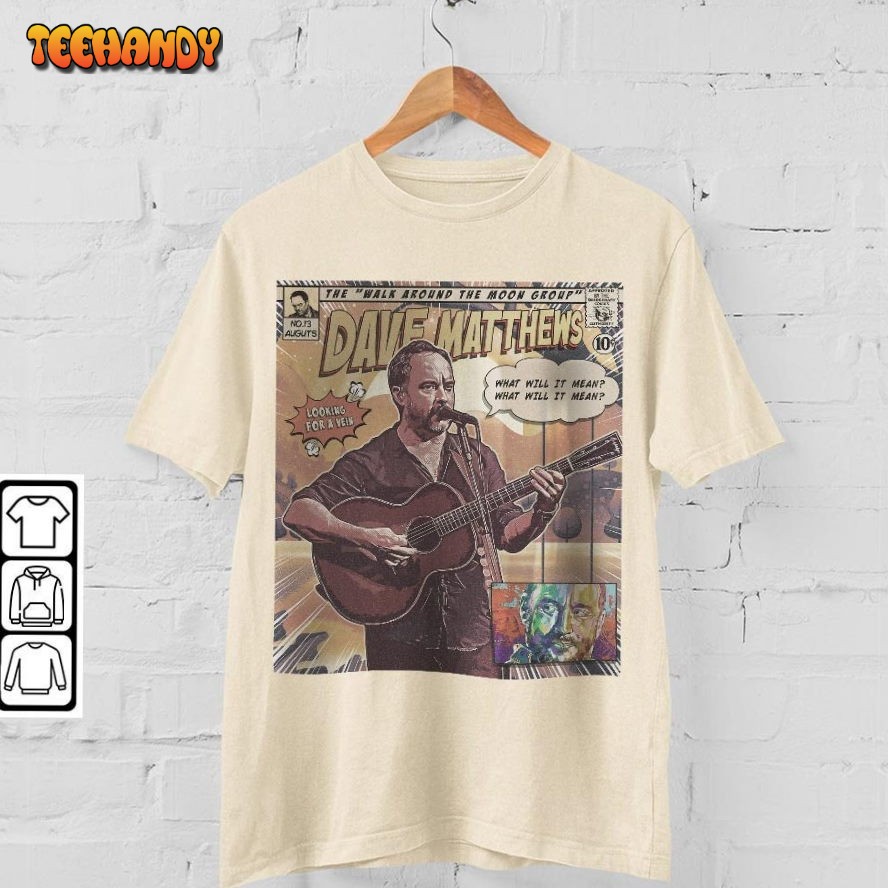 Dave Matthews Band Comic Art Walk Around The Moon Album World Tour T Shirt