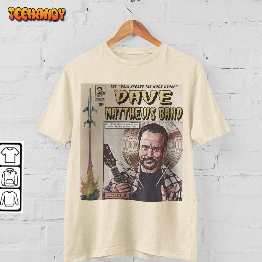 Dave Matthews Band Comic Book Art Walk Around The Moon Album T Shirt