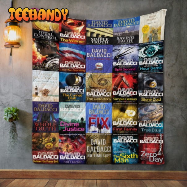 David Baldacci Books 3D Customized Quilt Blanket