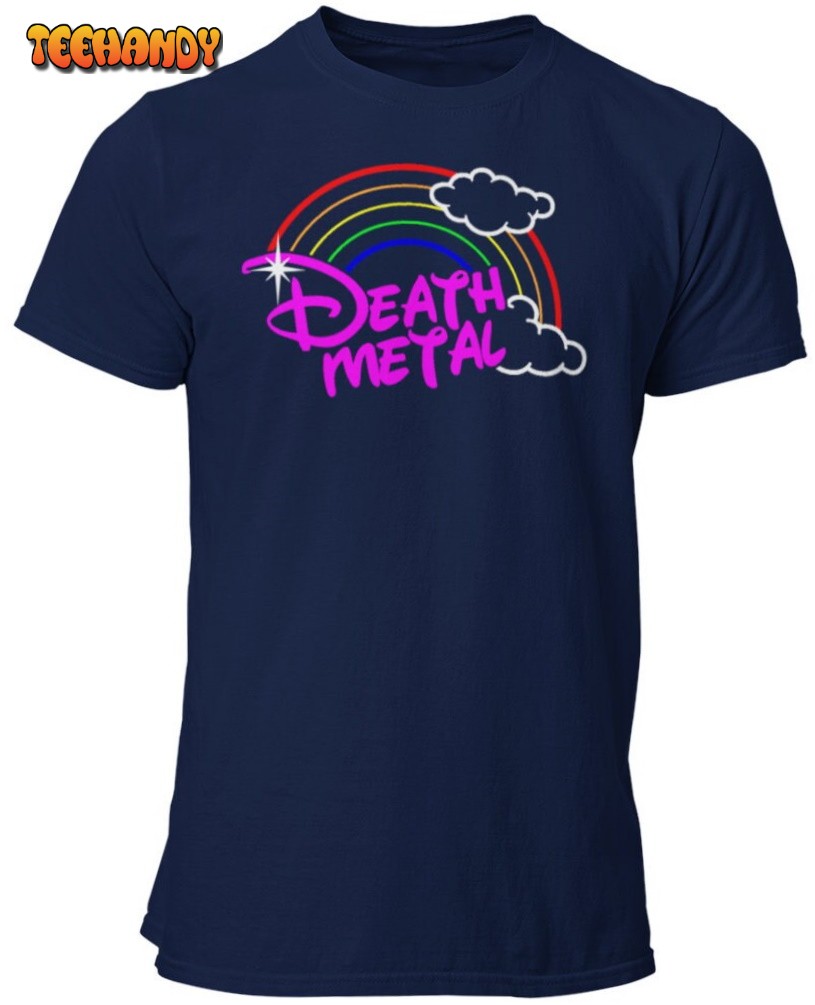 Death Metal Rainbow Hard Rockin Light Hearted Unisex T Shirt