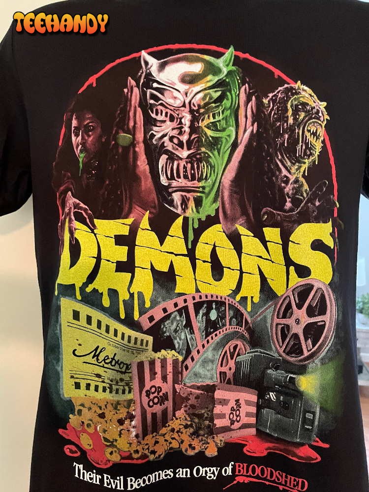 Demons – Bloodshed T-Shirt Licensed 1985 Movie Unisex T Shirt