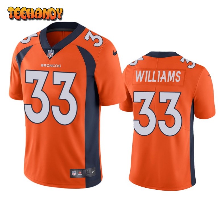 Denver Broncos Javonte Williams Orange Limited Jersey