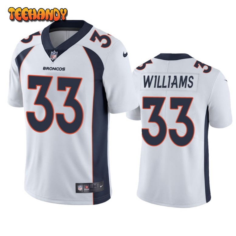 Denver Broncos Javonte Williams White Limited Jersey