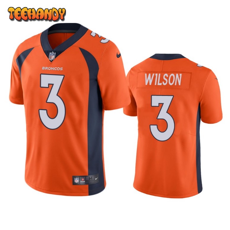 Denver Broncos Russell Wilson Orange Limited Jersey