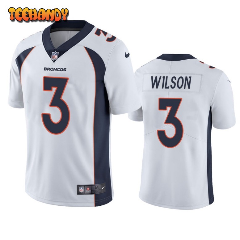 Denver Broncos Russell Wilson White Limited Jersey