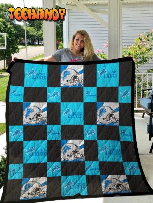 Detroit Lions 3D Customized Quilt Blanket