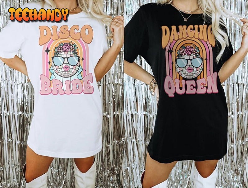 Disco Bachelorette Party Shirts, Brides Last Disco Theme Bachelorette T-shirt