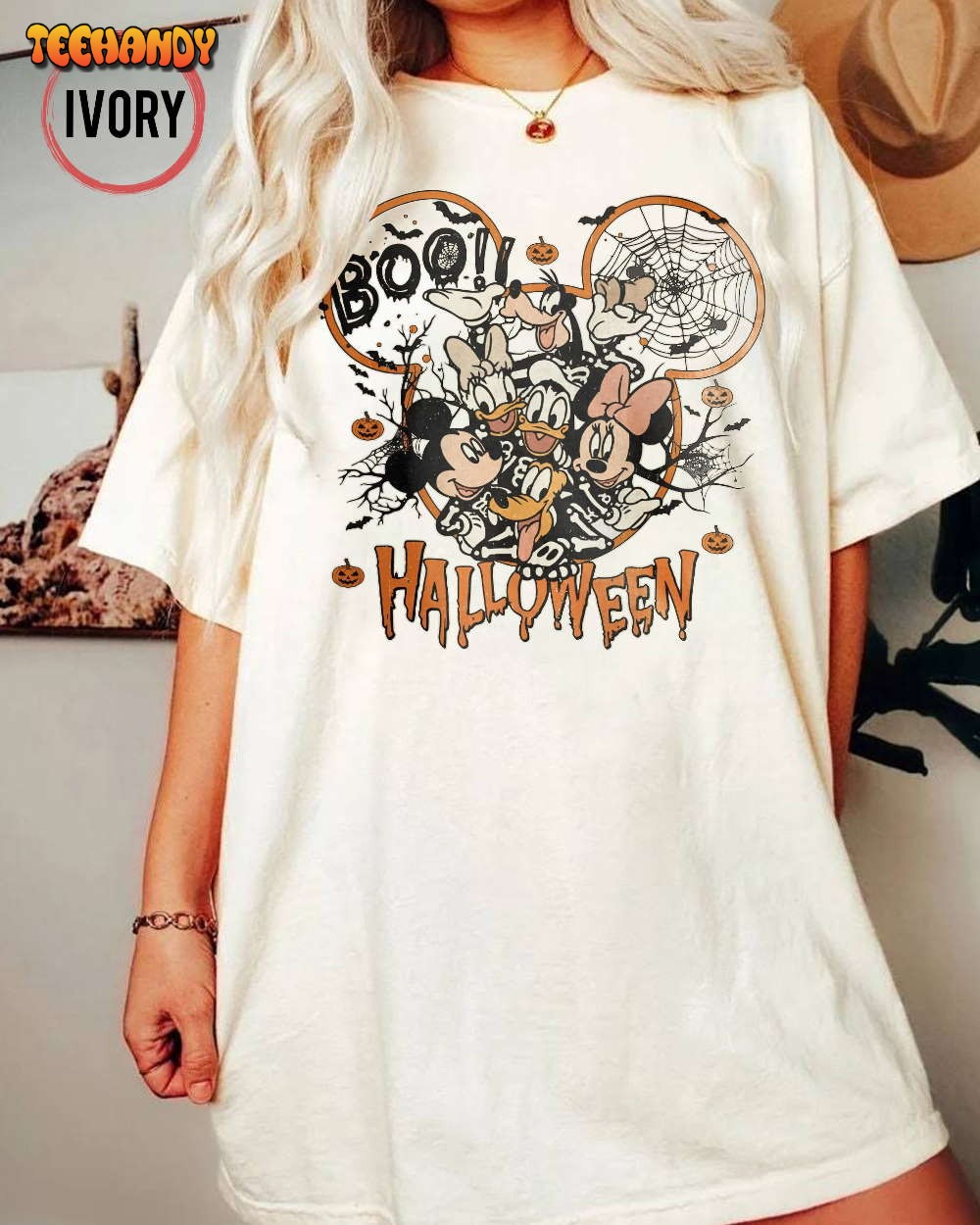 Disney Boo Halloween Shirt, Mickey And Friends Halloween Not-So-Scary Shirt