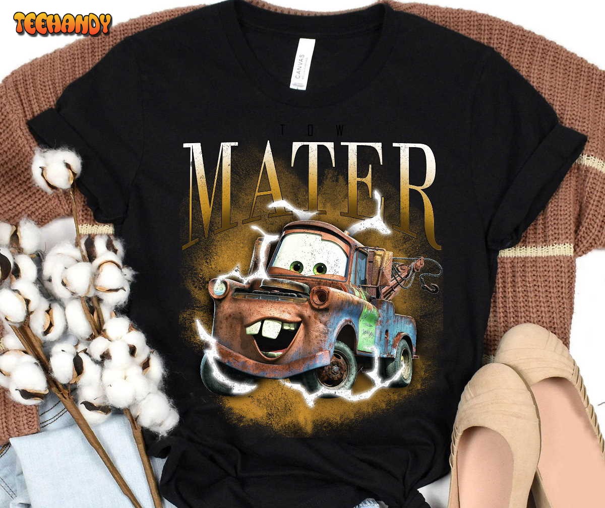 Disney Cars Tow Mater Graphic Poster Cute Character T-Shirt