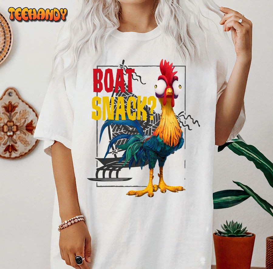 Disney Moana Hei Hei Boat Snack Graphic T-Shirt Shirt