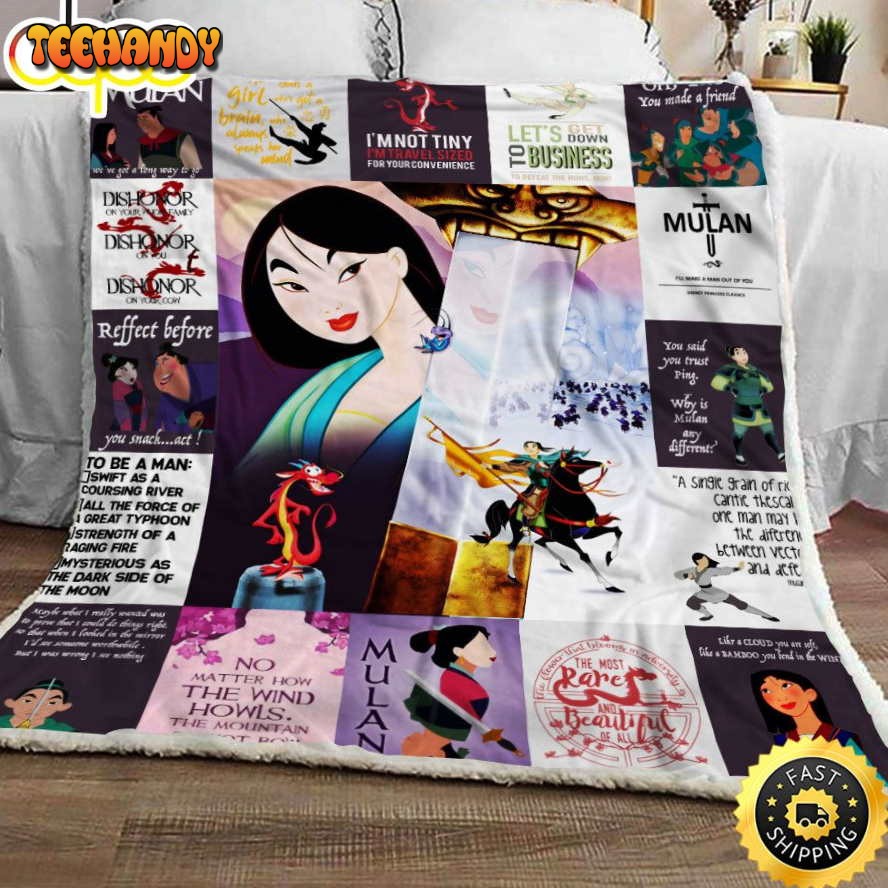 Disney Mulan Blanket Gift For Fans Movie Disney