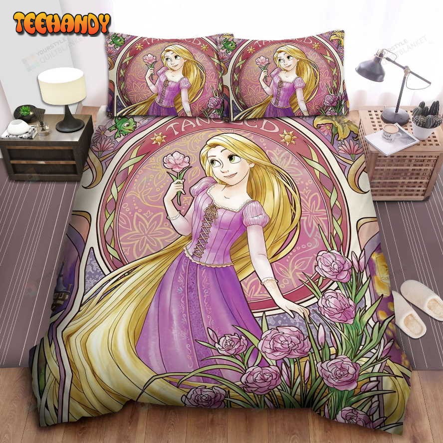 Disney Princess Rapunzel Vintage Vibe Spread Comforter Duvet Cover Bedding Sets