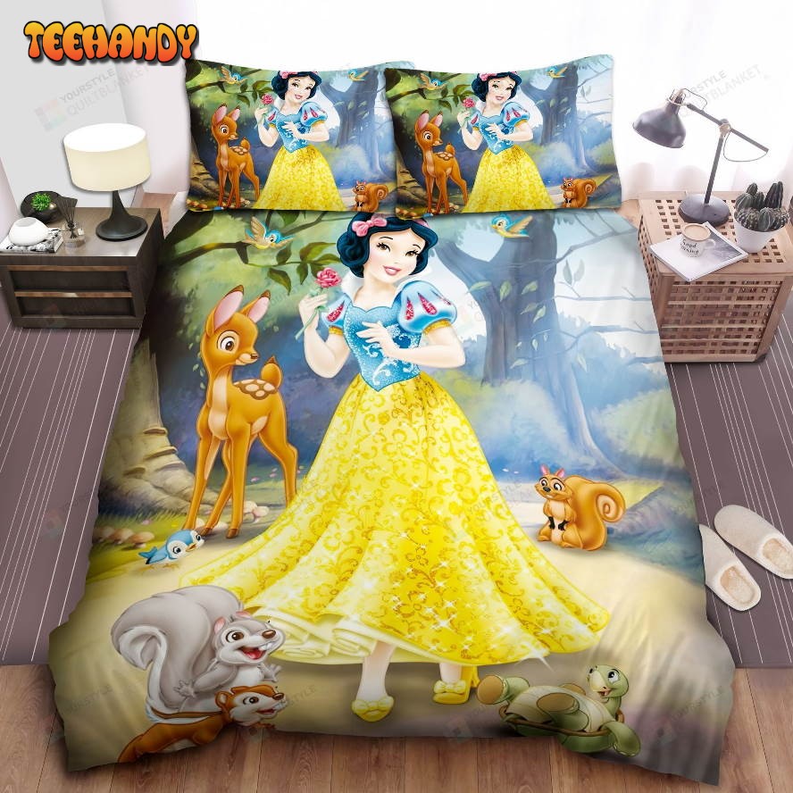 Disney Princess Snow White and The Animals In The Forest Comforter Bedding Sets