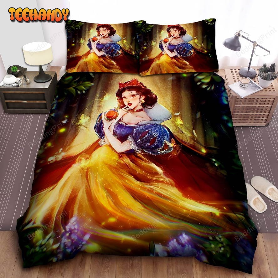 Disney Princess Snow White and The Poisoned Apple Art Duvet Cover Bedding Sets