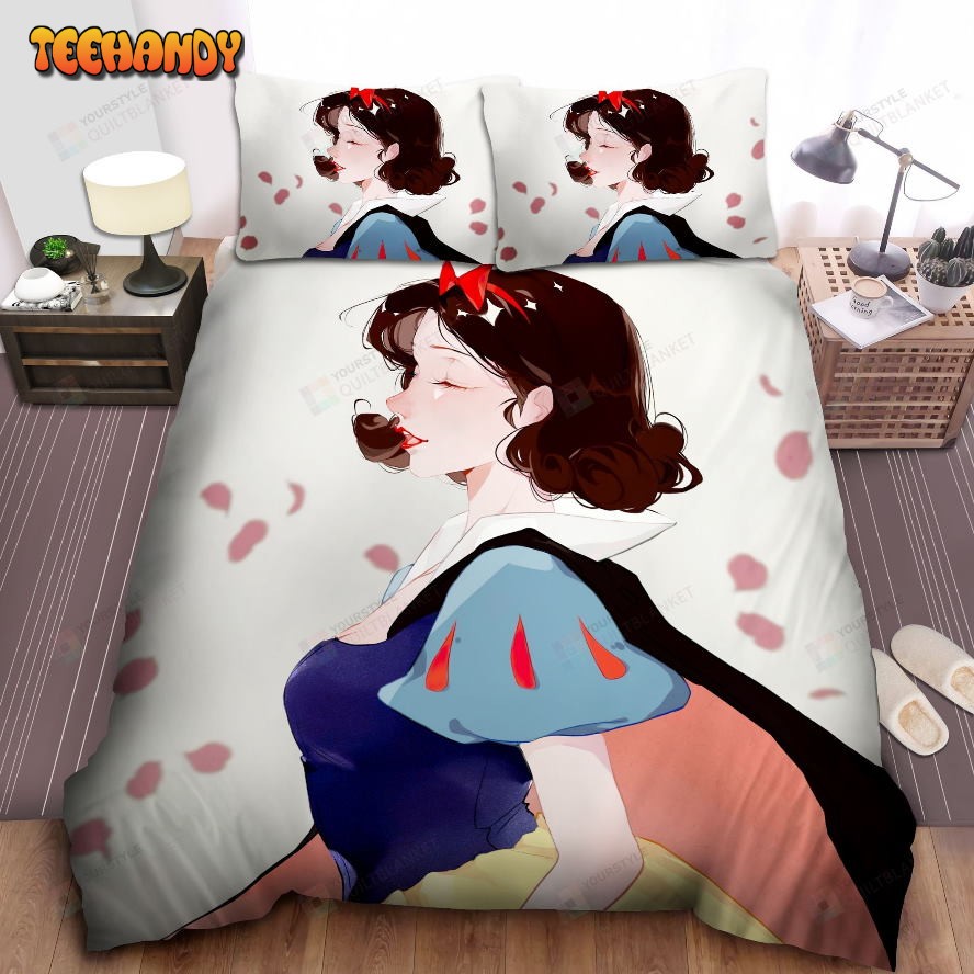 Disney Princess Snow White Illustration Spread Comforter Duvet Cover Bedding Sets