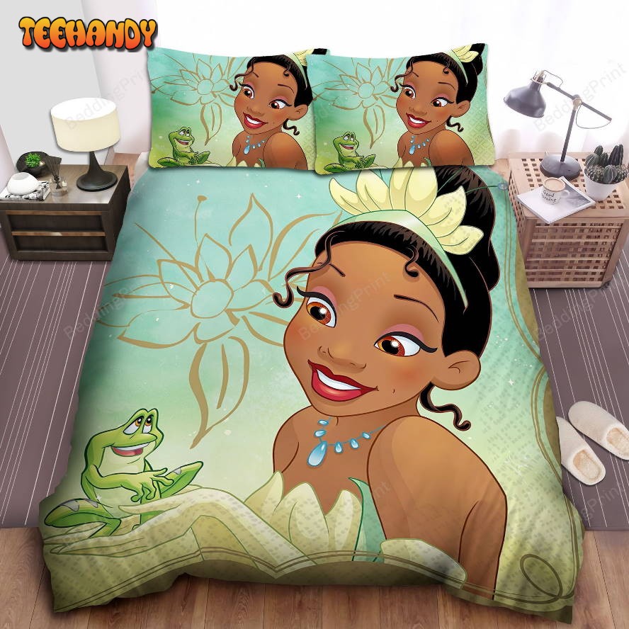 Disney Princess Tiana And The Frog Bed Sheet Duvet Cover Bedding Sets