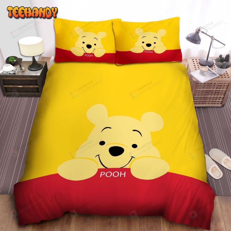 Disney Winnie The Pooh In Cute Spread Comforter Duvet Cover Bedding Sets