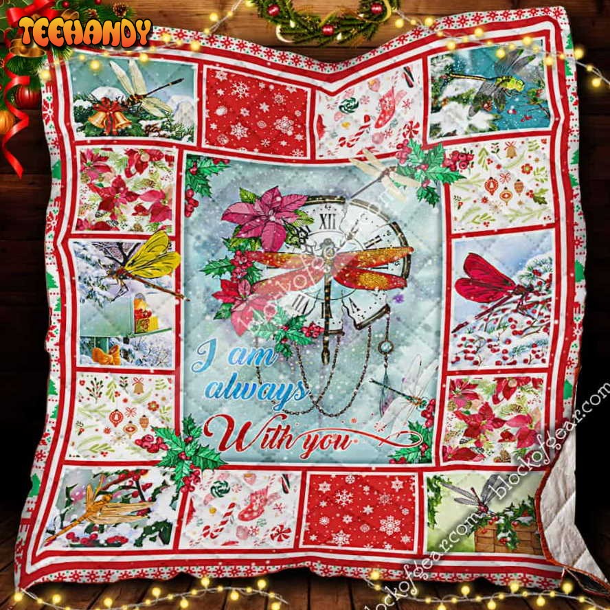 Dragonfly By Your Side 3D Quilt Blanket