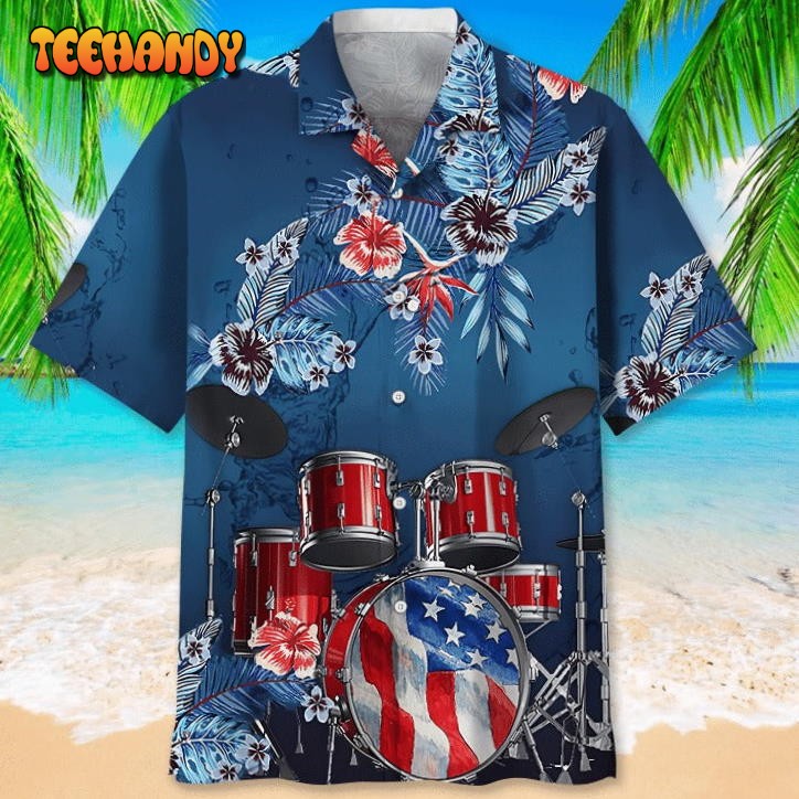 Drum Usa Hawaiian Shirt For Men And Woman, Aloha Beach Shirt