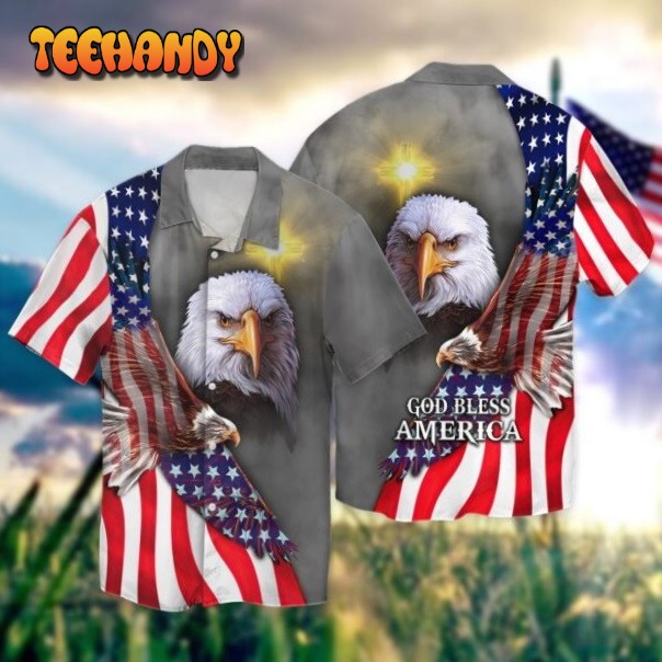 Eagle American Hawaiian Shirt Independence Day Is Coming 3D Hawaii Shirt