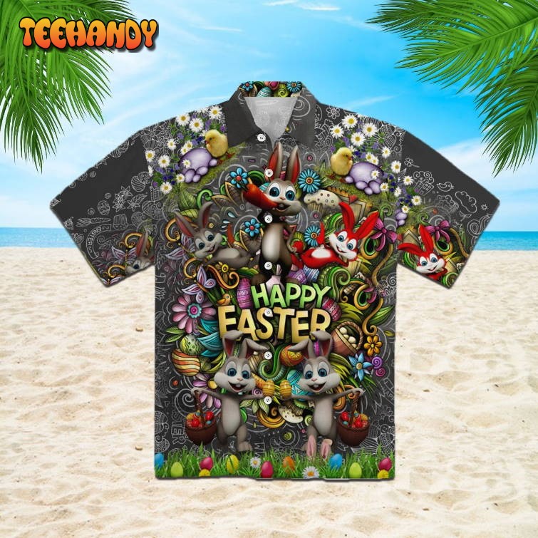 Easter Hawaiian Shirt, Happy Easter Day Aloha Shirt, Beach Shirt