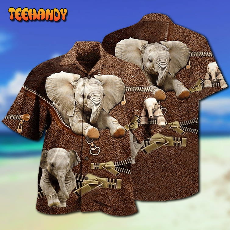 Elephant Awesome Style With Brow Hawaiian Shirt