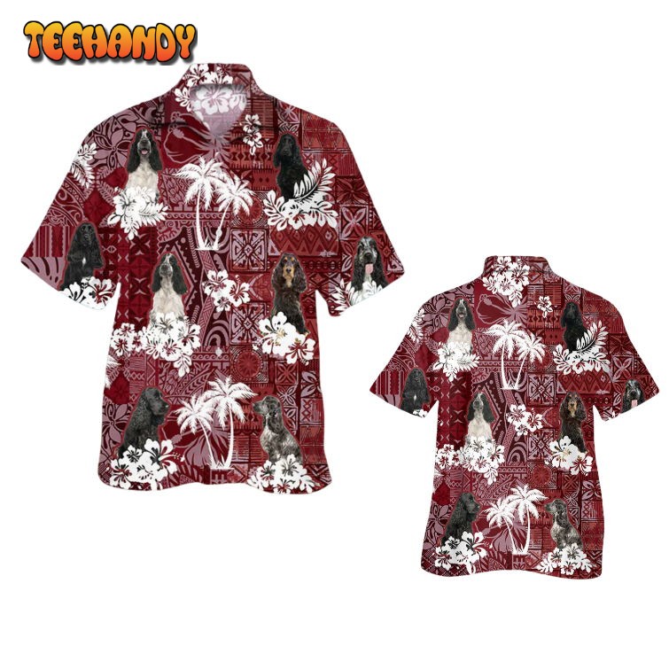 English Cocker Spaniel Hawaiian Shirt, Hawaii Aloha Beach Shirt