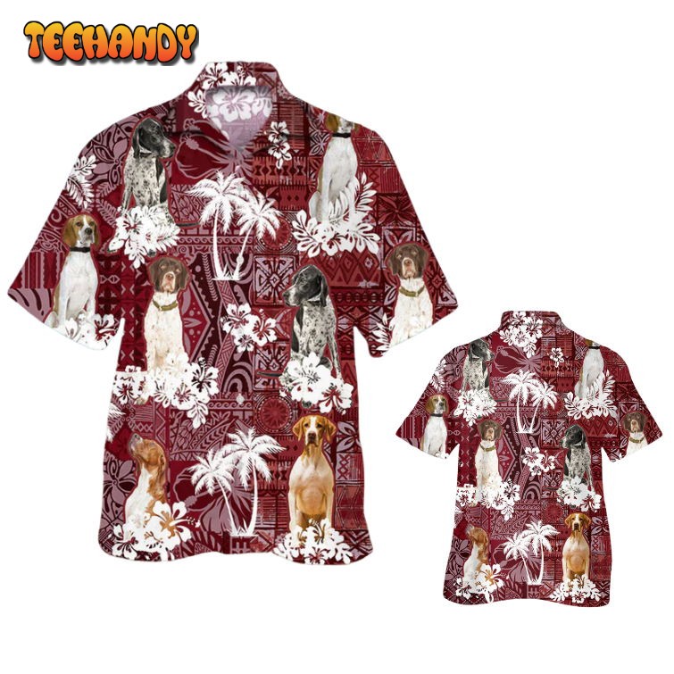 English Pointer Hawaiian Shirt, Pet Hawaii Shirt, Dog Lover Gifts